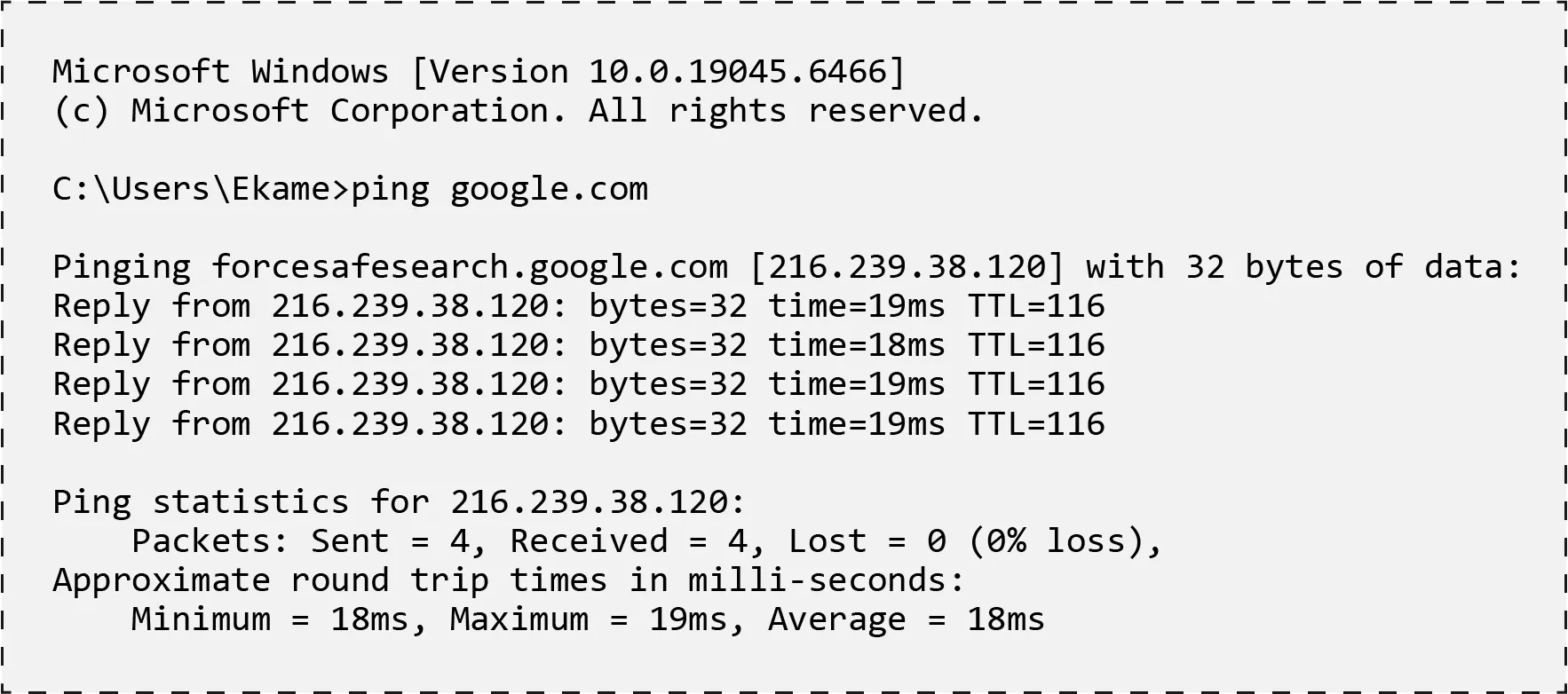 ping Command